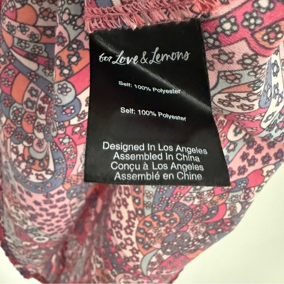 For Love & Lemons FLL Tonya Mini Dress Sz L - Picture 13 of 13